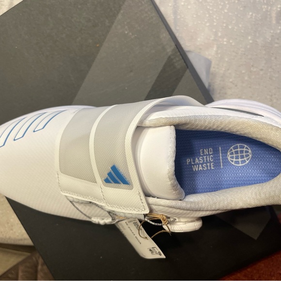 Adidas White Golf Shoes with BOA System - Picture 3 of 6